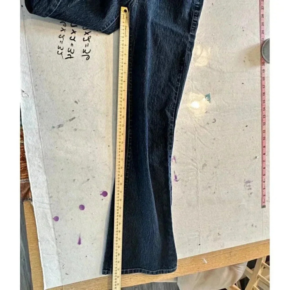 Grane Jeans Juniors Size 7 Regular Waist Boot Cut 5 Pocket Dark Blue Wash EUC - Picture 9 of 13